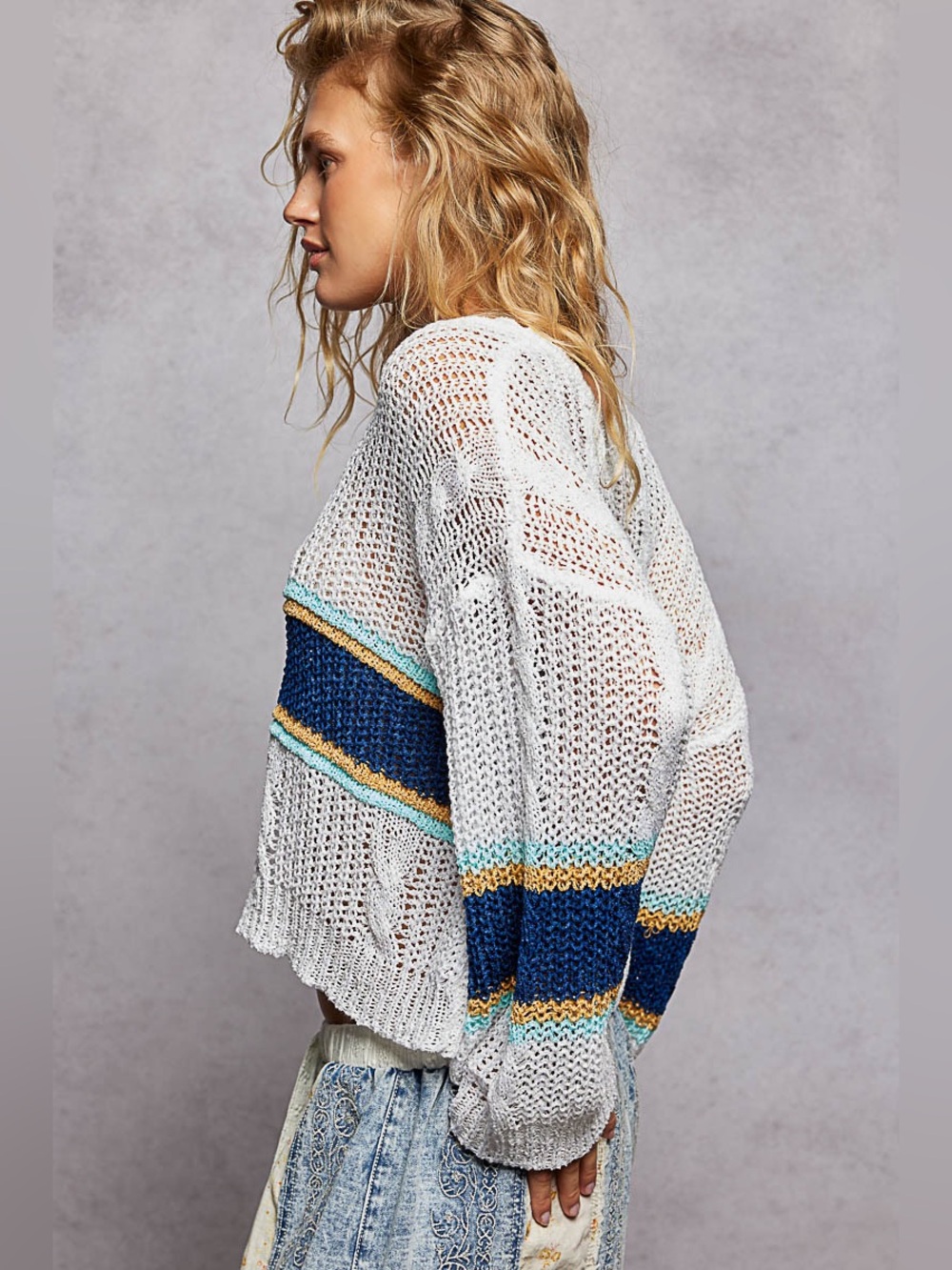 🍓 POL “ Ocean Break “ Sweater | Indigo Coast - Picture 3 of 10